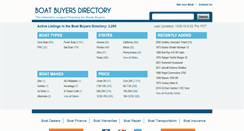 Desktop Screenshot of boatbuyersdirectory.com